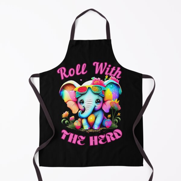 Item preview, Roll With The Herd. elephant quote designed and sold by ElephantVibes.