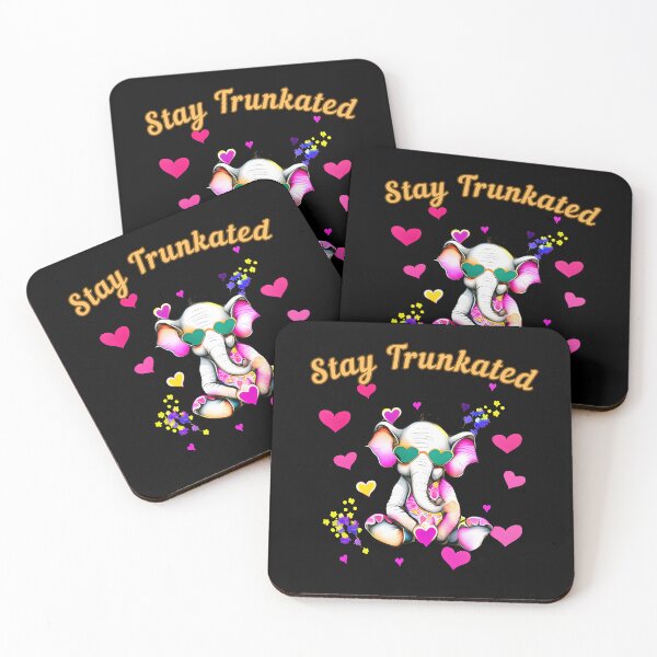 Item preview, Stay Trunkated. funny elephant designed and sold by ElephantVibes.