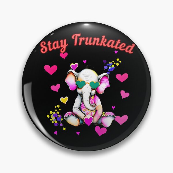 Item preview, Stay Trunkated. elephant head designed and sold by ElephantVibes.