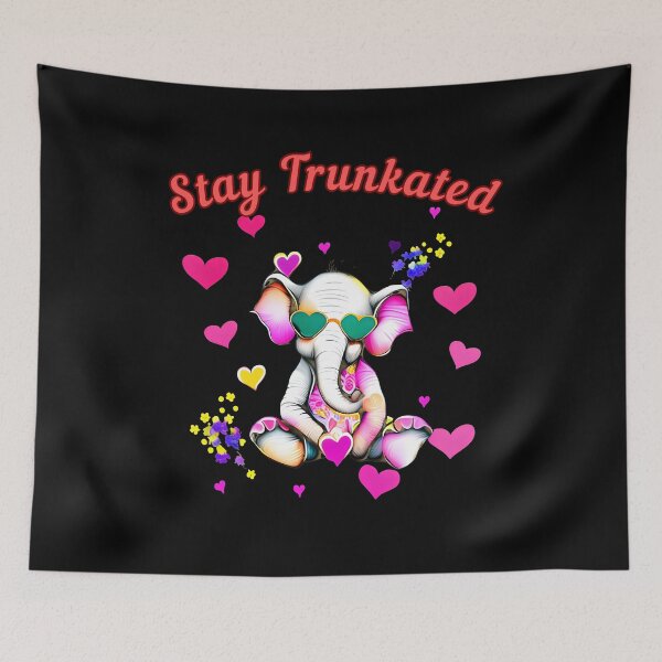Item preview, Stay Trunkated. elephant head designed and sold by ElephantVibes.