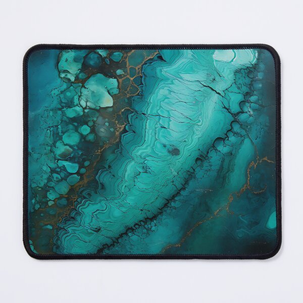 Item preview, Abstract Art Blue Turquoise Stone Design Nature Print  designed and sold by fluffstuffgifts.