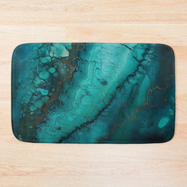 Item preview, Abstract Art Blue Turquoise Stone Design Nature Print  designed and sold by fluffstuffgifts.