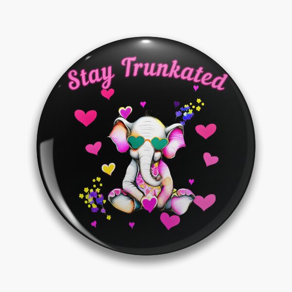 Item preview, Stay Trunkated. elephant face designed and sold by ElephantVibes.