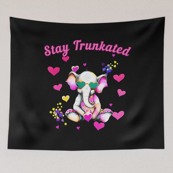 Item preview, Stay Trunkated. elephant face designed and sold by ElephantVibes.