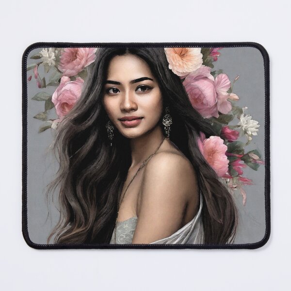 Item preview, 2042  Beautiful Young Women with Flowers in Hair   by Suzy Hager designed and sold by greatgingham.
