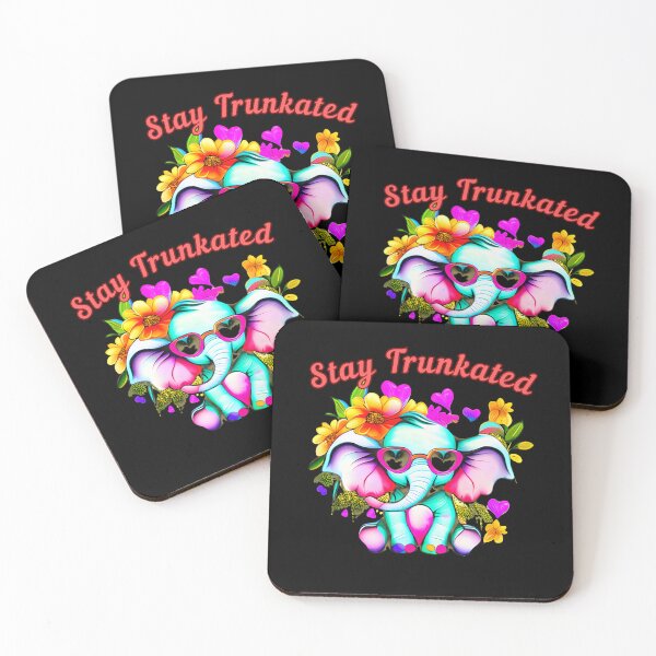 Item preview, Stay Trunkated. elephant saying designed and sold by ElephantVibes.