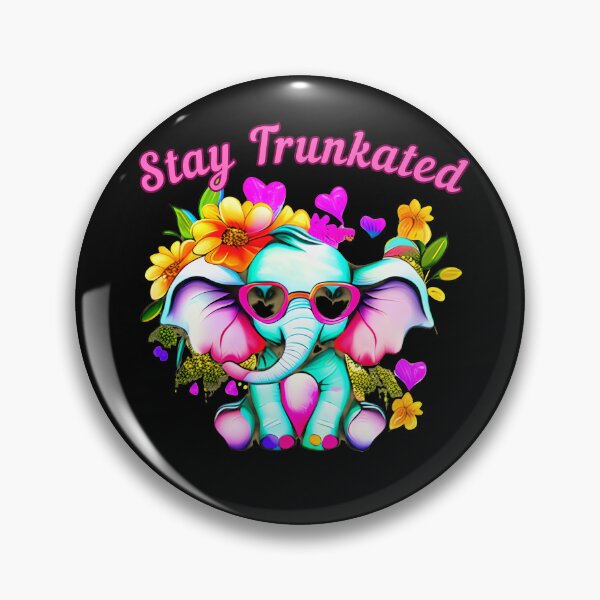Item preview, Stay Trunkated. elephant quote designed and sold by ElephantVibes.