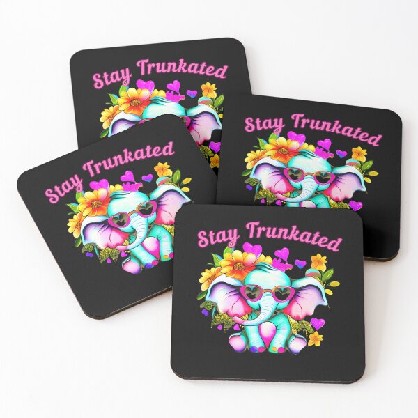 Item preview, Stay Trunkated. elephant quote designed and sold by ElephantVibes.