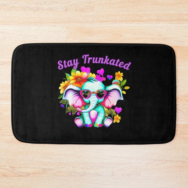 Item preview, Stay Trunkated elephant quote designed and sold by ElephantVibes.
