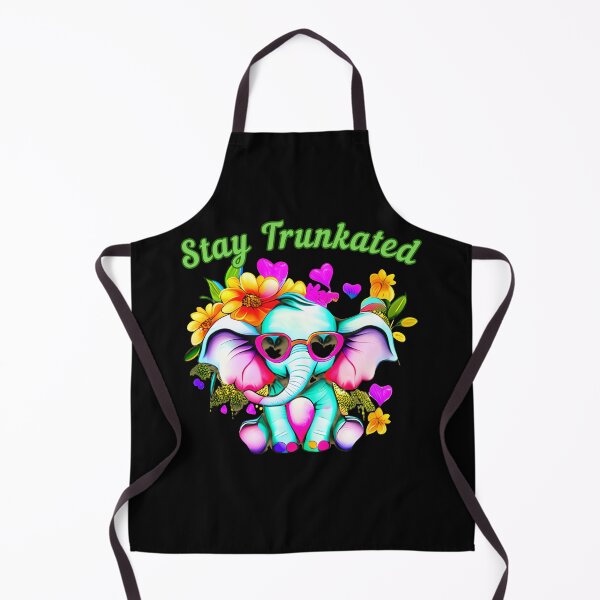 Item preview, Stay Trunkated Flower elephant designed and sold by ElephantVibes.