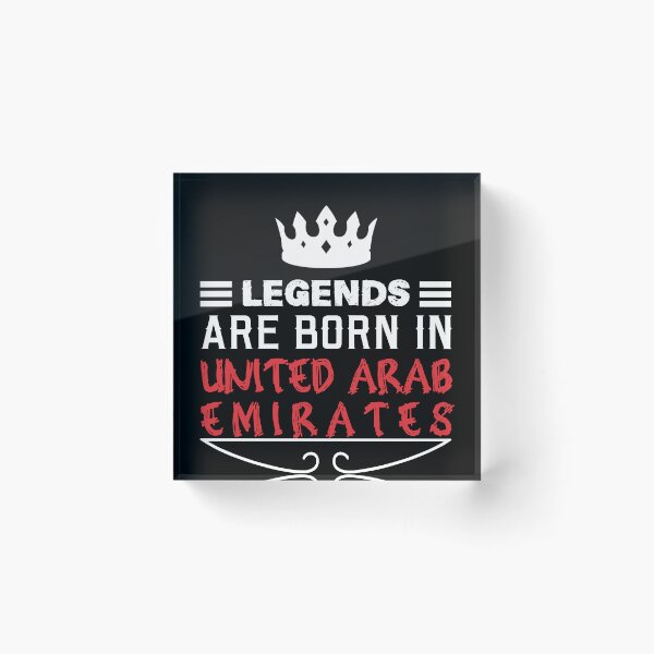 Item preview, Legends are born in United Arab Emirates designed and sold by BYNDART.