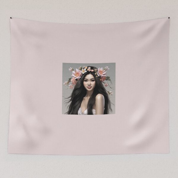 Item preview, 2041  Beautiful Young Women with Flowers in Hair   by Suzy Hager designed and sold by greatgingham.