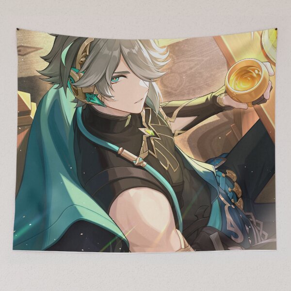 Item preview, Genshin Impact - Alhaitham Official Birthday Artwork 2024 designed and sold by Krimsy.