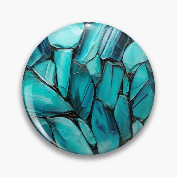 Item preview, Abstract Art Blue Turquoise Stone Design Nature Print  designed and sold by fluffstuffgifts.