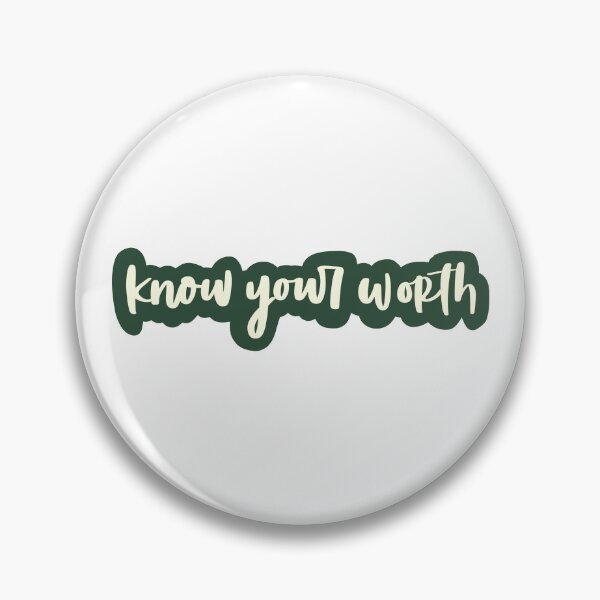 Item preview, know your worth green designed and sold by irissletters.