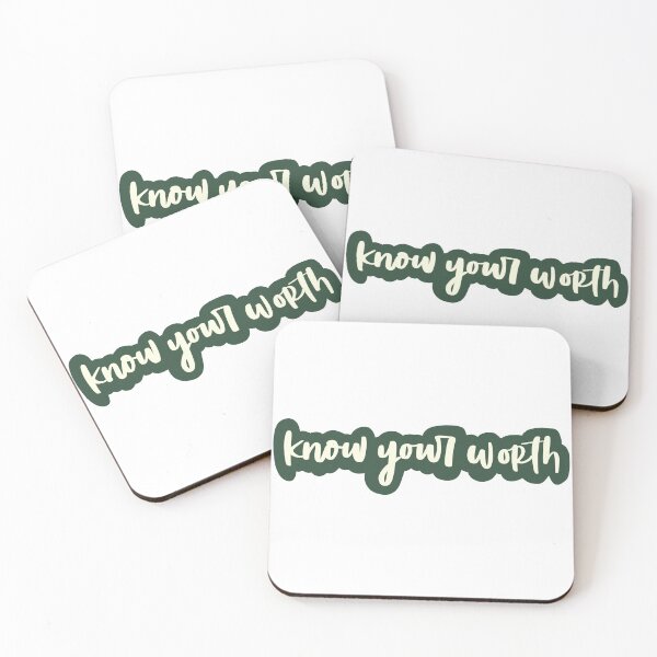 Item preview, know your worth green designed and sold by irissletters.