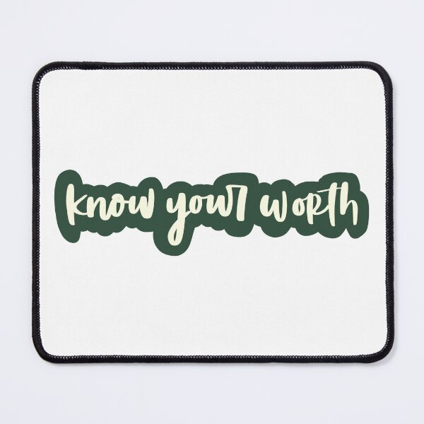 Item preview, know your worth green designed and sold by irissletters.