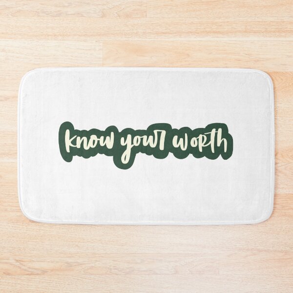 Item preview, know your worth green designed and sold by irissletters.