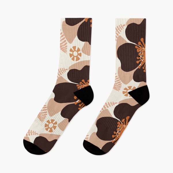 Item preview, Earthy retro floral motif  botanical pattern. designed and sold by Meteryards.