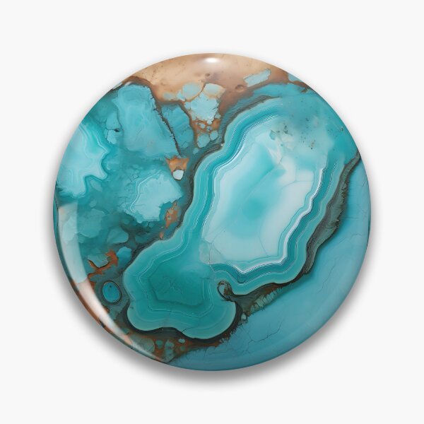 Item preview, Abstract Art Blue Turquoise Stone Design Nature Print  designed and sold by fluffstuffgifts.