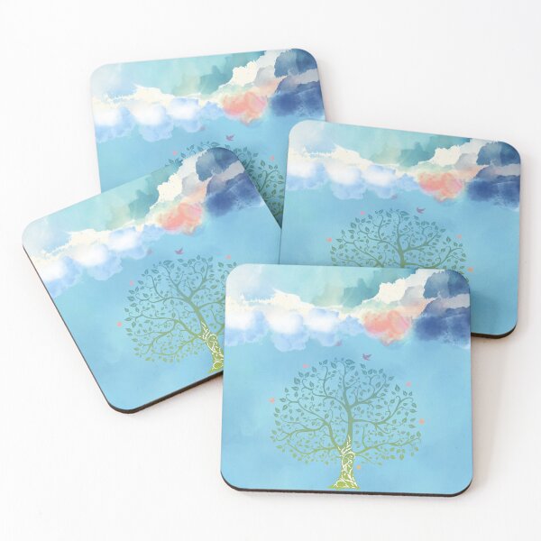 Item preview, Tree Plant Illustration Embracing Blue Sky Splendor designed and sold by Easywear.