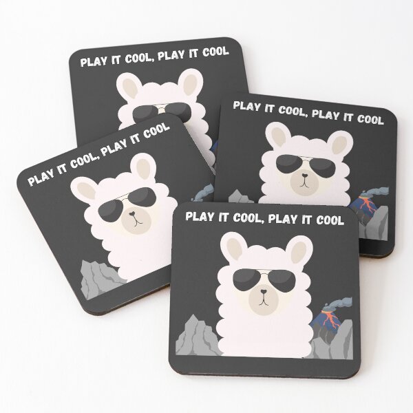 Item preview, Play it cool play it cool - Llama with sunglasses designed and sold by MrLAS.