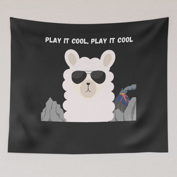Item preview, Play it cool play it cool - Llama with sunglasses designed and sold by MrLAS.