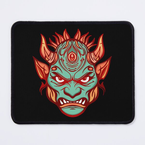 Item preview, Angry green gargoyle with horns designed and sold by DaveDanchuk.