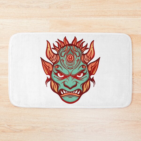Item preview, Angry green gargoyle with horns designed and sold by DaveDanchuk.