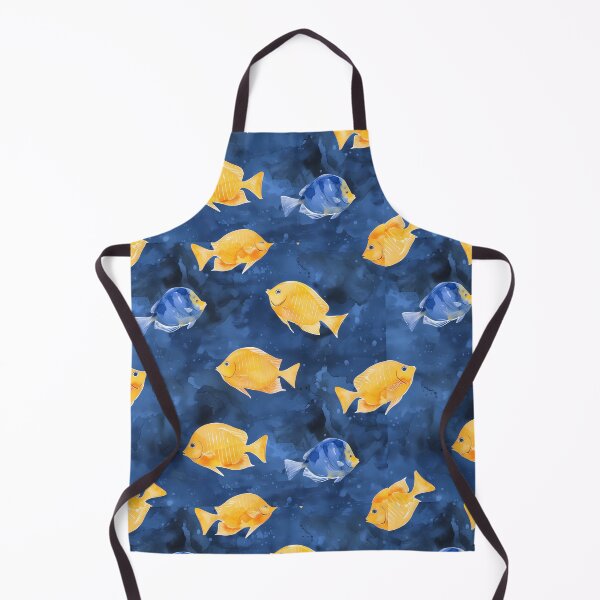 Item preview, Vibrant Ocean Life Pattern: Yellow and Blue Tropical Fish Illustration designed and sold by David Balzen.