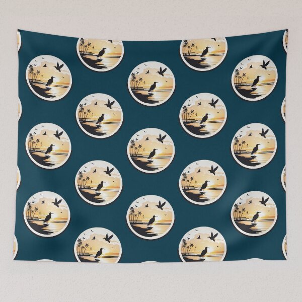Item preview, Birds Silhouette sunset designed and sold by ostDezigns.