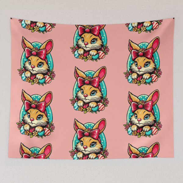 Item preview, Easter Bunny With a Bow designed and sold by Ghost on Toast.
