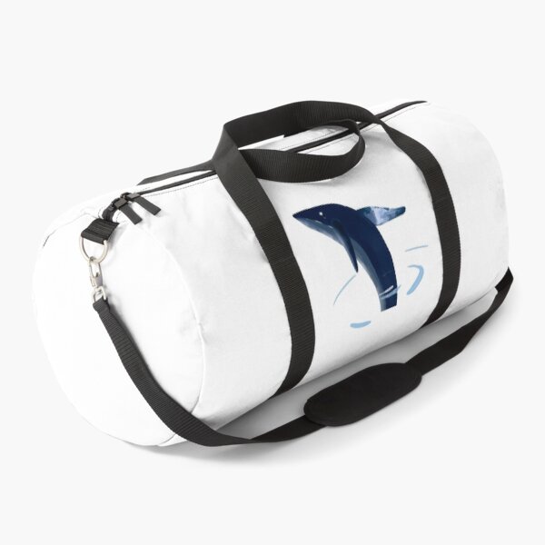 Item preview, Blue whale jump into water painting designed and sold by ostDezigns.