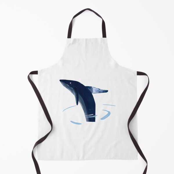 Item preview, Blue whale jump into water painting designed and sold by ostDezigns.