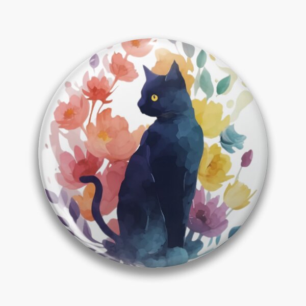Artikelvorschau, Schöne Blumenkatze im Garten entworfen und verkauft von PlanetMarker.