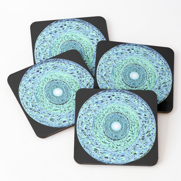Item preview, Blue forcefield mandala  designed and sold by m-yoga-store.
