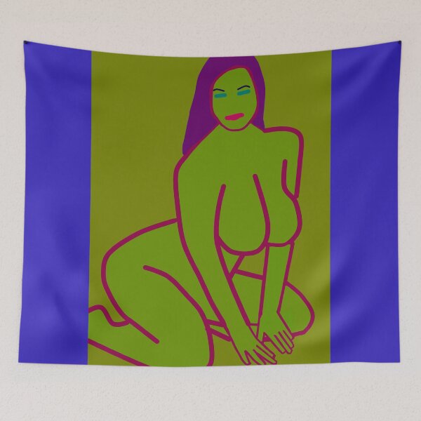 Item preview, Erotic art, female nude line drawing  designed and sold by pulchritude560.