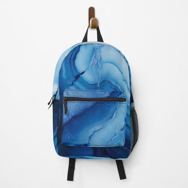 Item preview, Abstract Art Blue Agate Stone Design Nature Print  designed and sold by fluffstuffgifts.