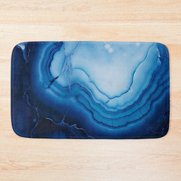 Item preview, Abstract Art Blue Agate Stone Design Nature Print  designed and sold by fluffstuffgifts.