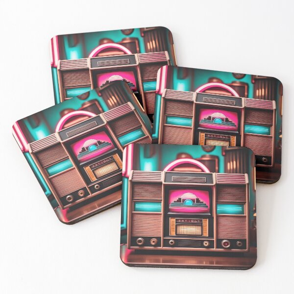 Item preview, Vintage Radio Futuristic Neon designed and sold by OfftopSocial.