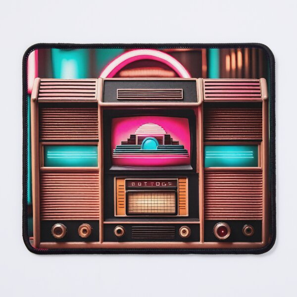 Item preview, Vintage Radio Futuristic Neon designed and sold by OfftopSocial.