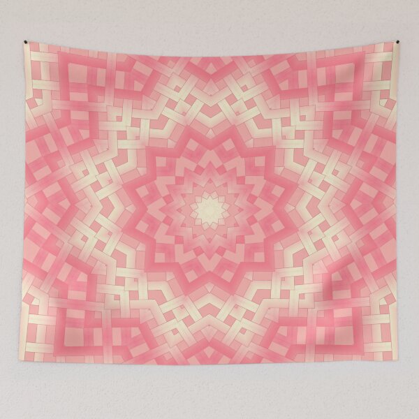 Item preview,  coral peach pattern of woven ribbons deco designed and sold by fuzzyfox.