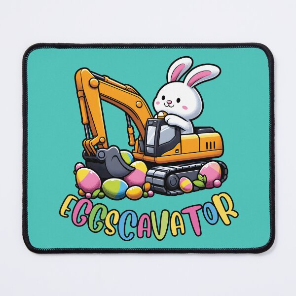 Item preview, Cute Easter Eggcavator Bunny designed and sold by The magic  Yellow bus.