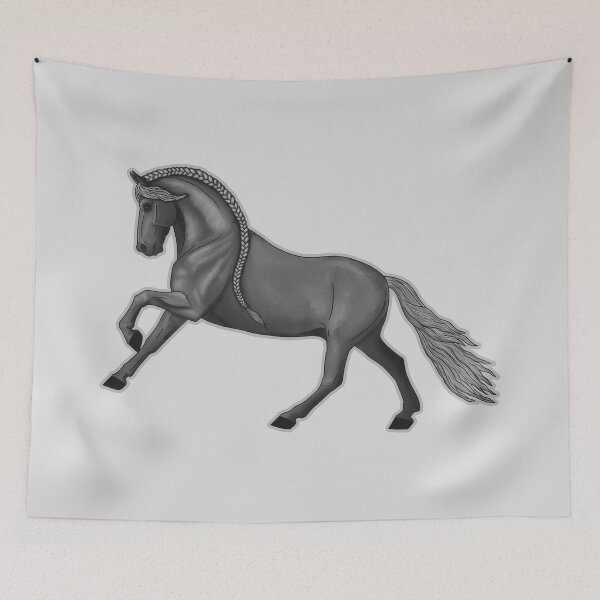 Item preview, Cantering Gray Horse designed and sold by DappledMoon.