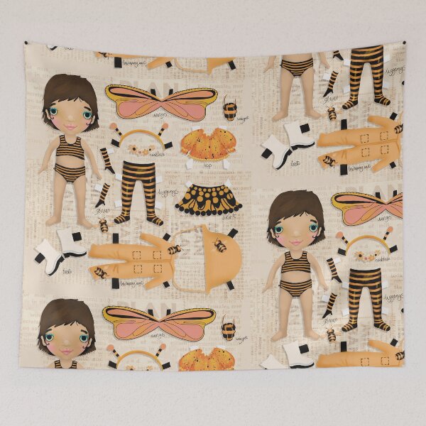 Item preview, Vintage Paper Doll Beekeeper designed and sold by Karin Taylor.