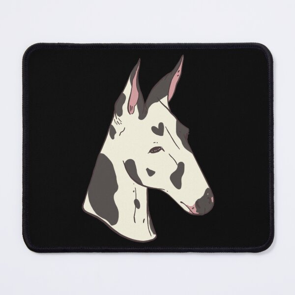 Item preview, Black and White Spotted Mule Potrait designed and sold by NotSarry.