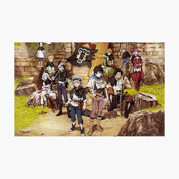 Black Clover Bulls Photographic Print