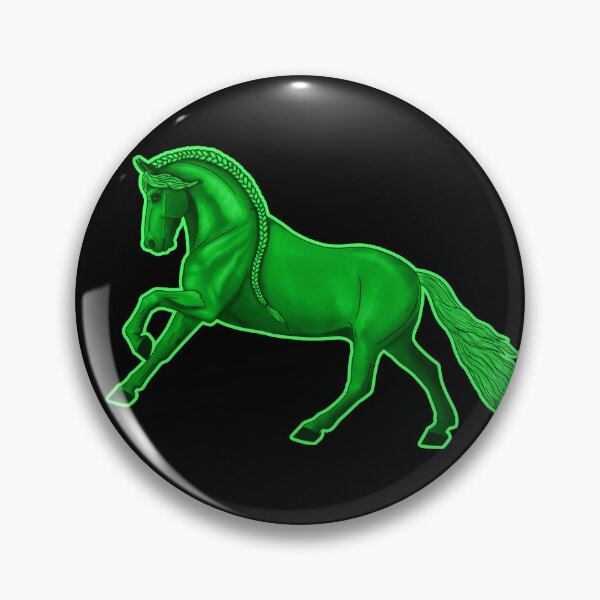 Item preview, Cantering Lime Green Horse designed and sold by DappledMoon.