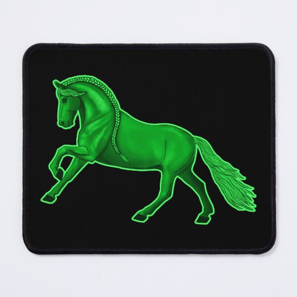 Item preview, Cantering Lime Green Horse designed and sold by DappledMoon.