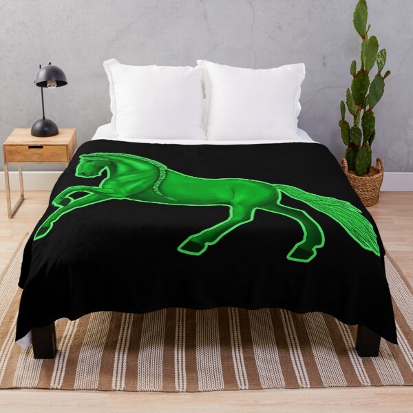 Item preview, Cantering Lime Green Horse designed and sold by DappledMoon.